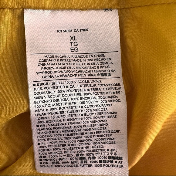 Banana Republic Yellow/Mustard Pleated Halter Midi Dress - Picture 6 of 7